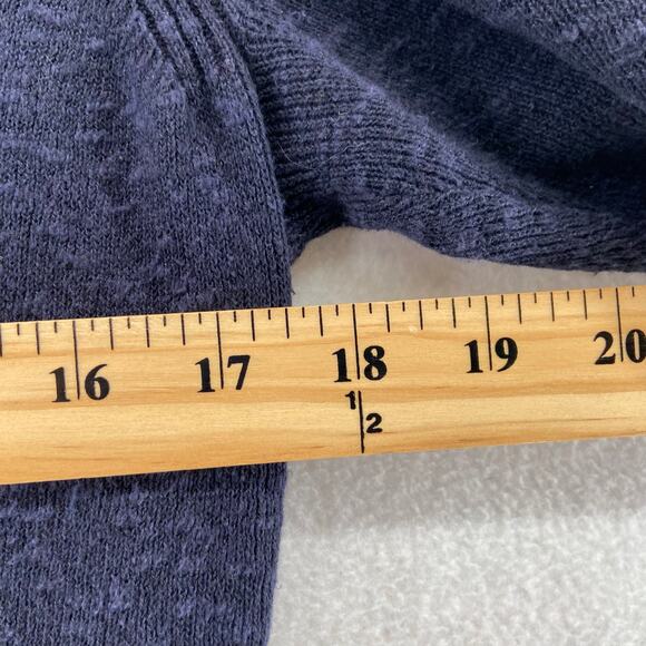 Eileen Fisher Womens Size XS Blue Button Front Short Sleeve Cardigan Linen Blend - Picture 4 of 7